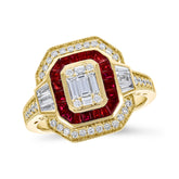 14KT Gold Ladies Diamond Ring